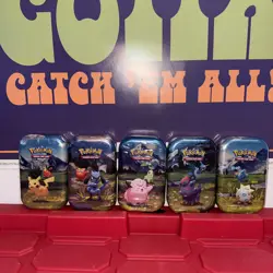 5x Pokemon TCG Ascended Heroes Mini Tins (total Of 10 Packs) - Image 1