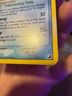 Pokemon Feraligatr 4/115 EX Unseen Forces Reverse Holo Rare NM - Image 5