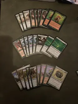 Mtg Collection Lot#4 Green 123 cards - Image 2