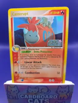 Pokemon TCG Camerupt EX Crystal Guardians 3/100 Reverse Holo Rare 2006 Stamp - Image 1