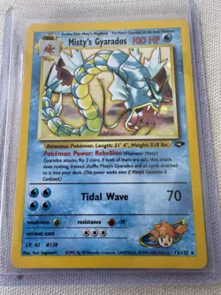 Pokemon TCG Misty's Gyarados Holo Rare Gym Challenge 13/132 Unlimited Edition - Image 1