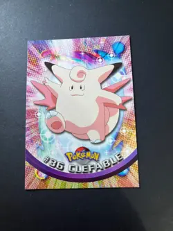 Topps Pokemon Clefable 36 Series 1 Card Blue Topps Trading Card Vintage - Image 1