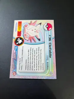Topps Pokemon Clefable 36 Series 1 Card Blue Topps Trading Card Vintage - Image 4