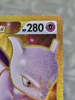 Pokemon Mewtwo VStar Gold Secret 086/078 Pokemon GO Holo Rare Card - Image 3