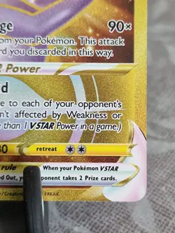 Pokemon Mewtwo VStar Gold Secret 086/078 Pokemon GO Holo Rare Card - Image 4