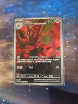 Pokemon TCG: Obsidian Flames Scizor 205/197 Illustration Rare IR Holo NM 2023 - Image 1
