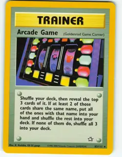 Arcade Game - 83/111 Neo Genesis - Pokemon TCG - 2000 - Image 1