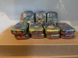 Pokemon TCG Mega EVO Ascended Heroes Mini Tin Factory Sealed - Lot Of 10 - Image 1