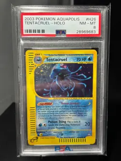 2003 Pokemon - Tentacruel Holo Rare E Reader Aquapolis H26/H32 - PSA 8 WOTC - Image 1