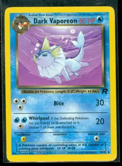 Pokemon DARK VAPOREON 45/82 Team Rocket - - NEAR MINT/MINT - Image 1