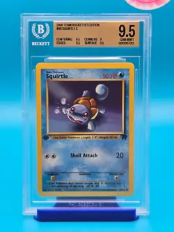 BGS 9.5 - 2000 Pokemon Team Rocket 1st Edition #68 Squirtle C - Image 1