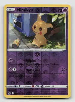 MIMIKYU 080/196 Rare Reverse Holo Pokemon LOST ORIGIN - Image 1