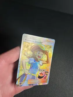 Pokemon TCG Pokemon Breeder (Full Art) 73/73 Shining Legends Holo LP - Image 4