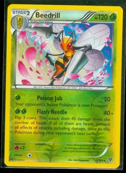 Pokemon BEEDRILL 5/146 - XY RARE Rev Holo - NEAR MINT/MINT - Image 1