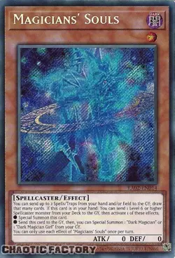 YUGIOH RA02-EN014 Magicians' Souls Secret Rare 1st Edition NM - Image 1