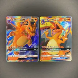 Pokemon TCG Charizard GX Holo Promo Lot - 2 English Cards SM211 & 9/68 - Image 1