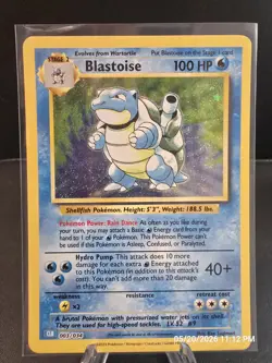 Blastoise Trading Card Game Holo Card 003/034 Classic - Image 1