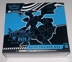 Pokemon Scarlet & Violet BLACK BOLT Elite Trainer Box SEALED ETB Card Cards - Image 1