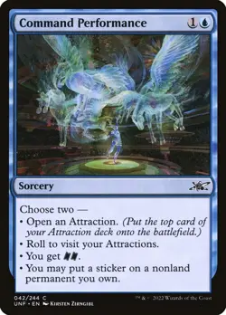 MTG #42 Command Performance Unfinity Near Mint Card NM - Image 1