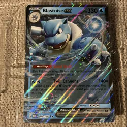 Blastoise EX 009/165 Jumbo Card Holo- Pokemon Trading Card Game-Fresh Out Of Box - Image 1