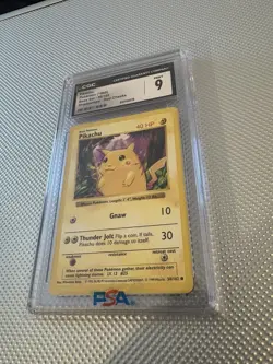 1999 Pokemon TCG Base Set Shadowless Pikachu Red Cheeks CGC 9 58/102 Card Stock - Image 4