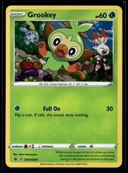 Grookey SWSH070 Holo SWSH: Sword & Shield Promo Cards NM - Image 1