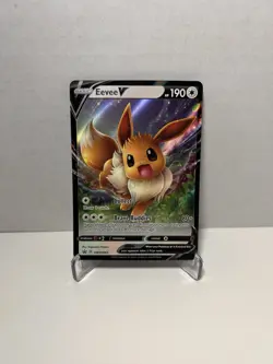 Pokemon TCG SWSH Promo Cards Eevee V # SWSH065 Promo Near Mint - Image 1