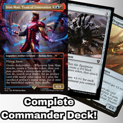 MTG Commander EDH Deck Iron Man, Titan of Innovation 100 Cards Custom Deck - Image 1
