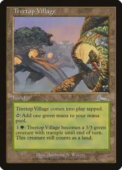 MTG Treetop Village Urza's Legacy 143/143 Regular Rare - Image 1