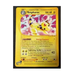 Pokemon TCG Ampharos 034/165 Expedition Stage 2 100 HP Rare 2002 - Image 1