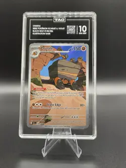 Pokemon TCG Crustle Black Bolt 130/086 Illustration Rare Card TAG10 - Image 1