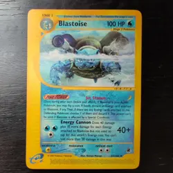 Blastoise 37/165 Expedition Pokemon Card Rare Non Holo NM - Image 1