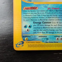 Blastoise 37/165 Expedition Pokemon Card Rare Non Holo NM - Image 4