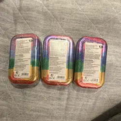3x Pokemon TCG Pikachu Mini Tin Lot of 3 Multicolor Storage Tins - Image 2