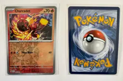CHARCADET 014/091 PALDEAN FATES COMMON POKEMON REVERSE HOLO NM/M NAGIMISO - Image 3