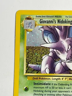 Giovanni's Nidoking 7/132 Gym Challenge Unlimited Holo Rare Pokemon TCG - Image 2