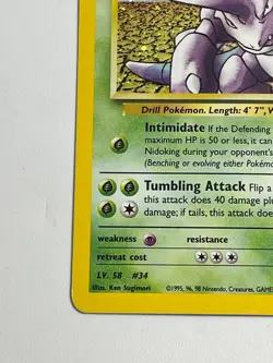 Giovanni's Nidoking 7/132 Gym Challenge Unlimited Holo Rare Pokemon TCG - Image 4