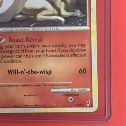 Ninetales 17/95 NM Holo Rare Reverse Holo Call of Legends 2011 Missing Ink Error - Image 4