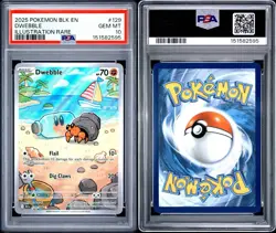 Pokemon TCG Dwebble 129/086 Illustration Rare Holo Black Bolt - PSA 10 - Image 3