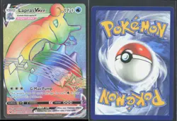 LAPRAS VMAX 203/202 RAINBOW RARE SWORD & SHIELD POKEMON NM/M - Image 1