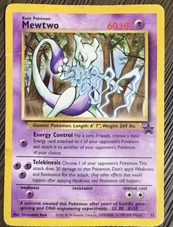 Mewtwo 12/53 Wotc Promo Promo Regular Pokemon TCG English 1999 60 HP Basic - Image 1