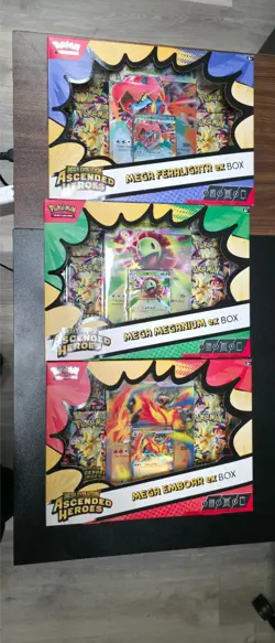 Pokemon: Ascended Heroes Mega EX Box - Factory Sealed 🔥(12 Packs) (Lot of 3) - Image 1