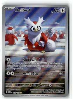Delibird 152/132 Illustration Rare Mega Evolution Pokemon NM b3 - Image 1