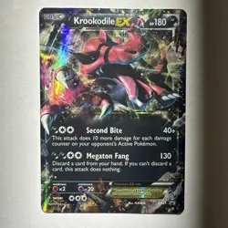 Pokemon TCG Krookodile EX XY25 XY Promo Holo English LP - Image 1