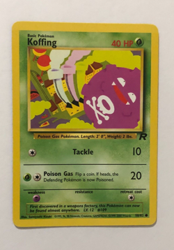 Pokemon Card Team Rocket Koffing 58/82 Near Mint - Image 1