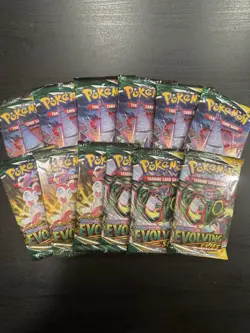 Pokemon TCG Evolving Skies English Booster Pack Lot 4 Packs 10 Cards Each - Image 1