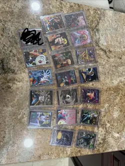 One Piece Wafer lot Of 19 Cards Bandai Japanese Vintage Cards - Image 1