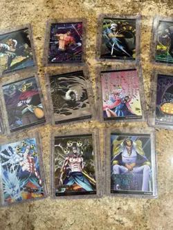 One Piece Wafer lot Of 19 Cards Bandai Japanese Vintage Cards - Image 2