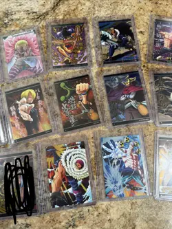 One Piece Wafer lot Of 19 Cards Bandai Japanese Vintage Cards - Image 5