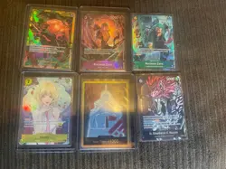 One Piece Card lot featuring Zoro , Stussy and Gold Don Card ! (6) - Image 1